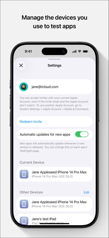 Скриншот TestFlight 4